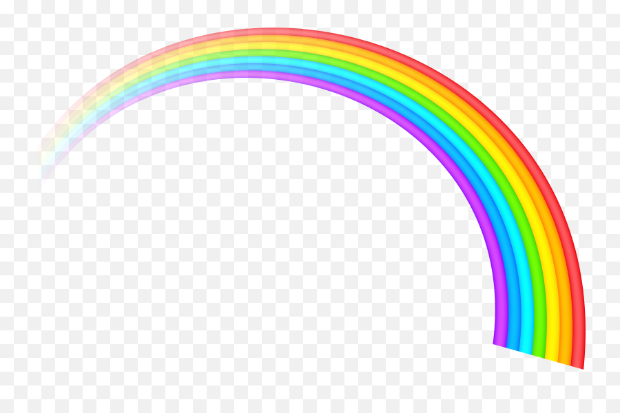 Rainbow Transparent Clipart Picture Rainbow Clipart Clip - Transparent Background Rainbow Transparent Emoji,Where Is The Rainbow Emoji