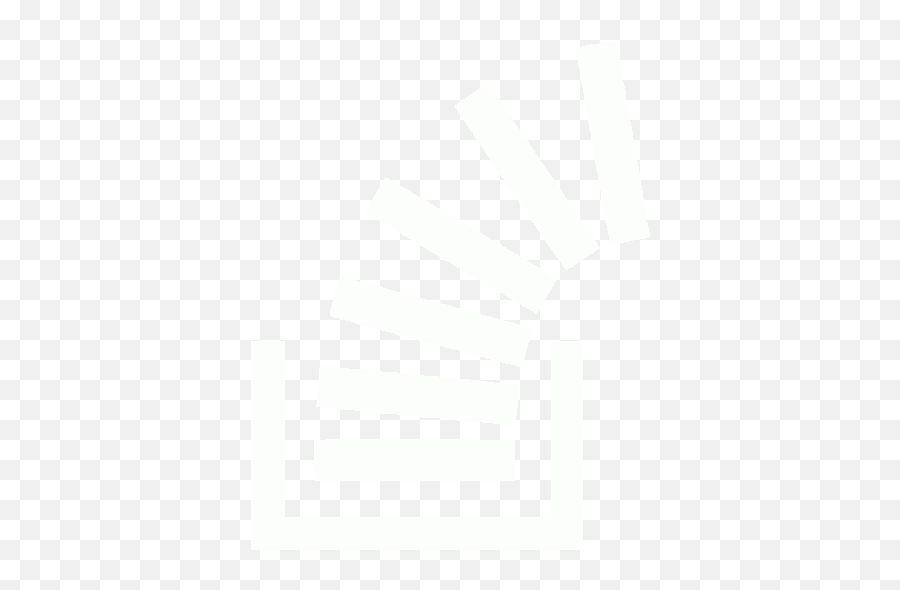 White Stackoverflow Icon - Stack Overflow Icon Emoji,Stackoverflow Android Emoticons