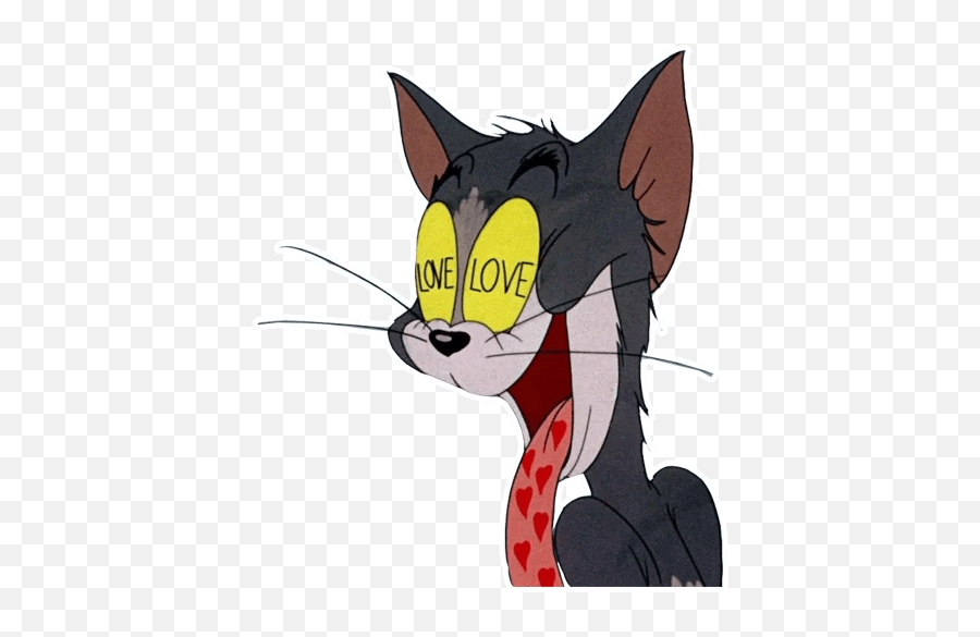 Tom And Jerry Cartoon Tom And Jerry - Tom And Jerry Stickers Love Emoji,Movie Animals Showing Emotion