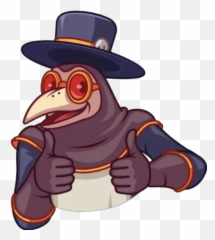Doctor Plaga Stickers For Whatsapp - Plague Doctor Hawk Stickers Emoji,Facebook Crazy Bird Emoji Meme