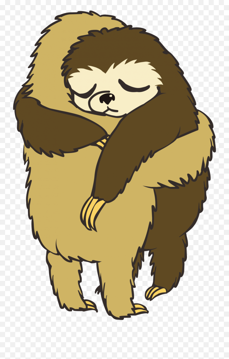 Sloths Hugging Free Stock Photo - Public Domain Pictures Sloth Hug Cartoon Emoji,Funny Hugs & Kisses Emojis