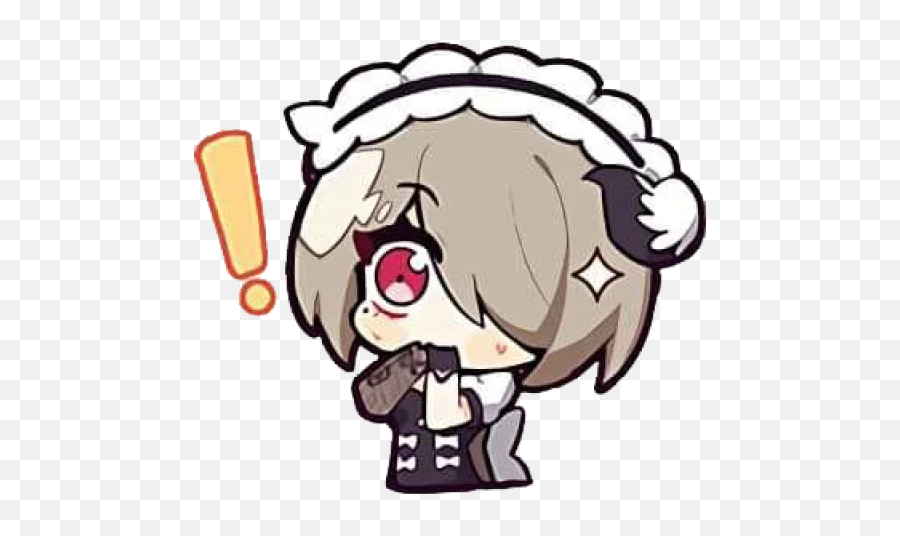 Telegram Sticker 2 From Collection Honkai Impact 3rd Chibi Emoji,Honkai Impact Emojis