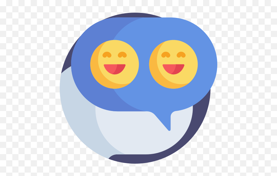 Chat - Free Interface Icons Emoji,Flat Love Emoji Icon