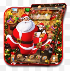 Cartoon Glitter Santa Claus Theme Apk 112 - Download Apk Emoji,Grinch Emoji Whatsapp