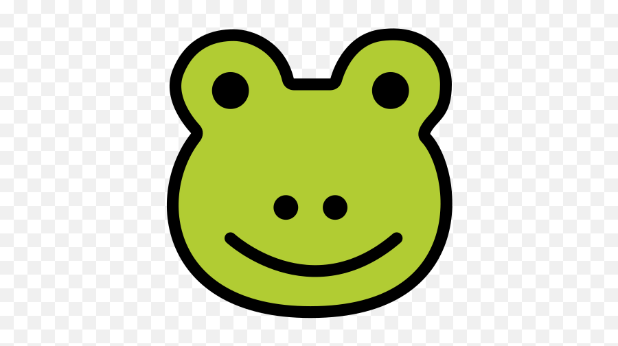 Frog Face - Openmoji Emoji,Frog Emoji