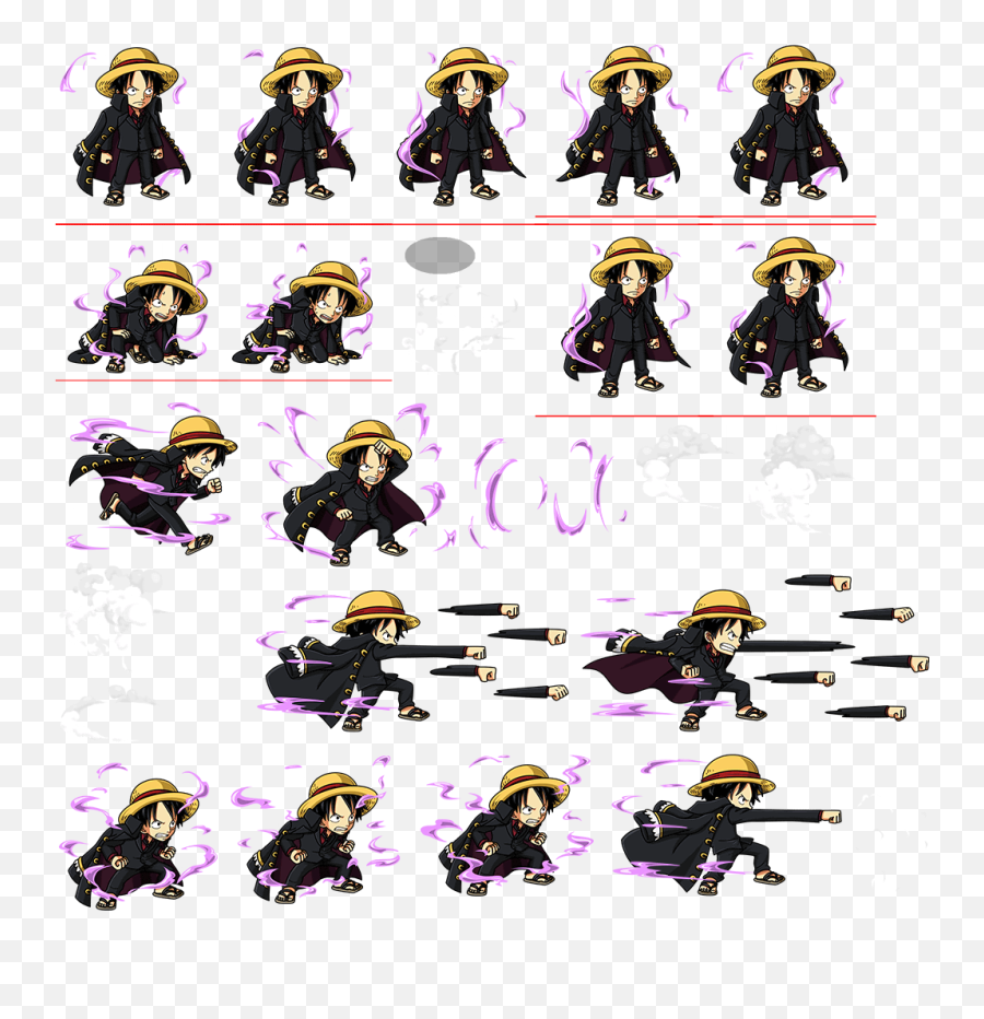 Spriters One Piece Treasure Cruise Emoji,Animated Emojis Luffy