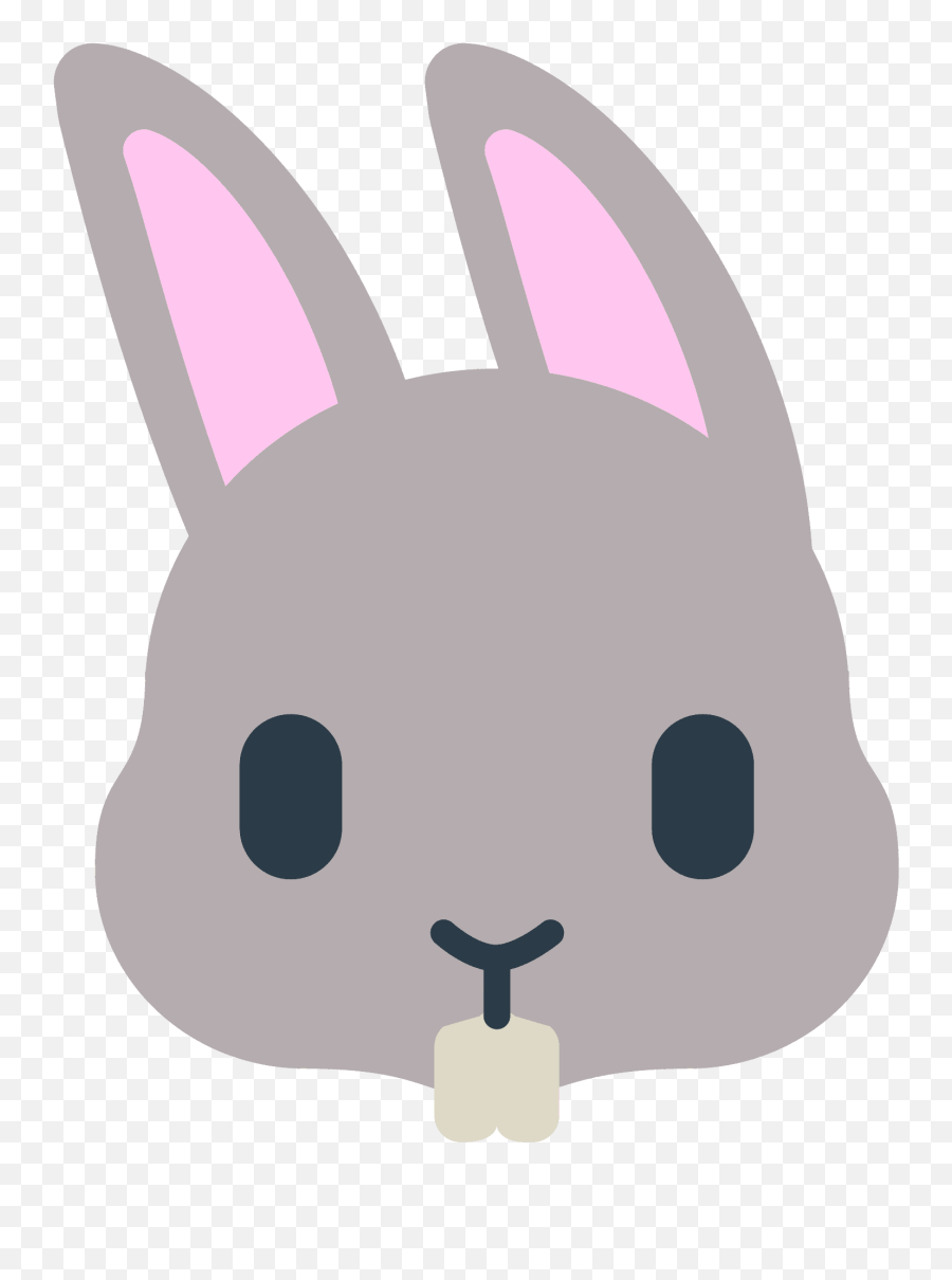 Rabbit Face Emoji - Rabbit Face Transparent Background,Bunny Emoji
