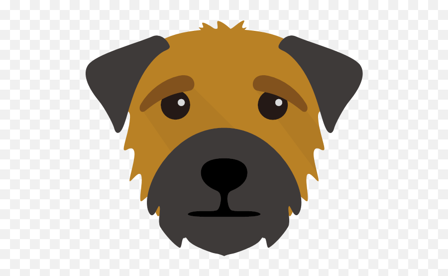 Personalised Border Terrier Shop - Yappy Border Terrier Emoji,Emoji Border