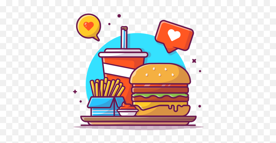 Burger Illustrations Images U0026 Vectors - Royalty Free Emoji,Cat Emoji With A Burger And French Fries Coloring Page