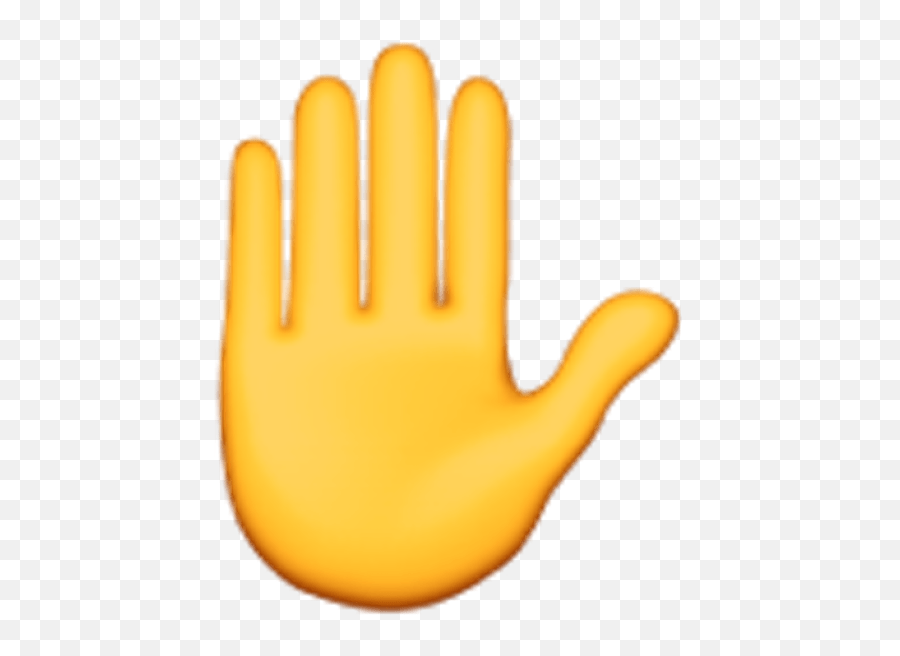 Hand Emoji Clipart Air Emoji Png - Iphone Raised Hand Emoji,Prayer Hands Emoji