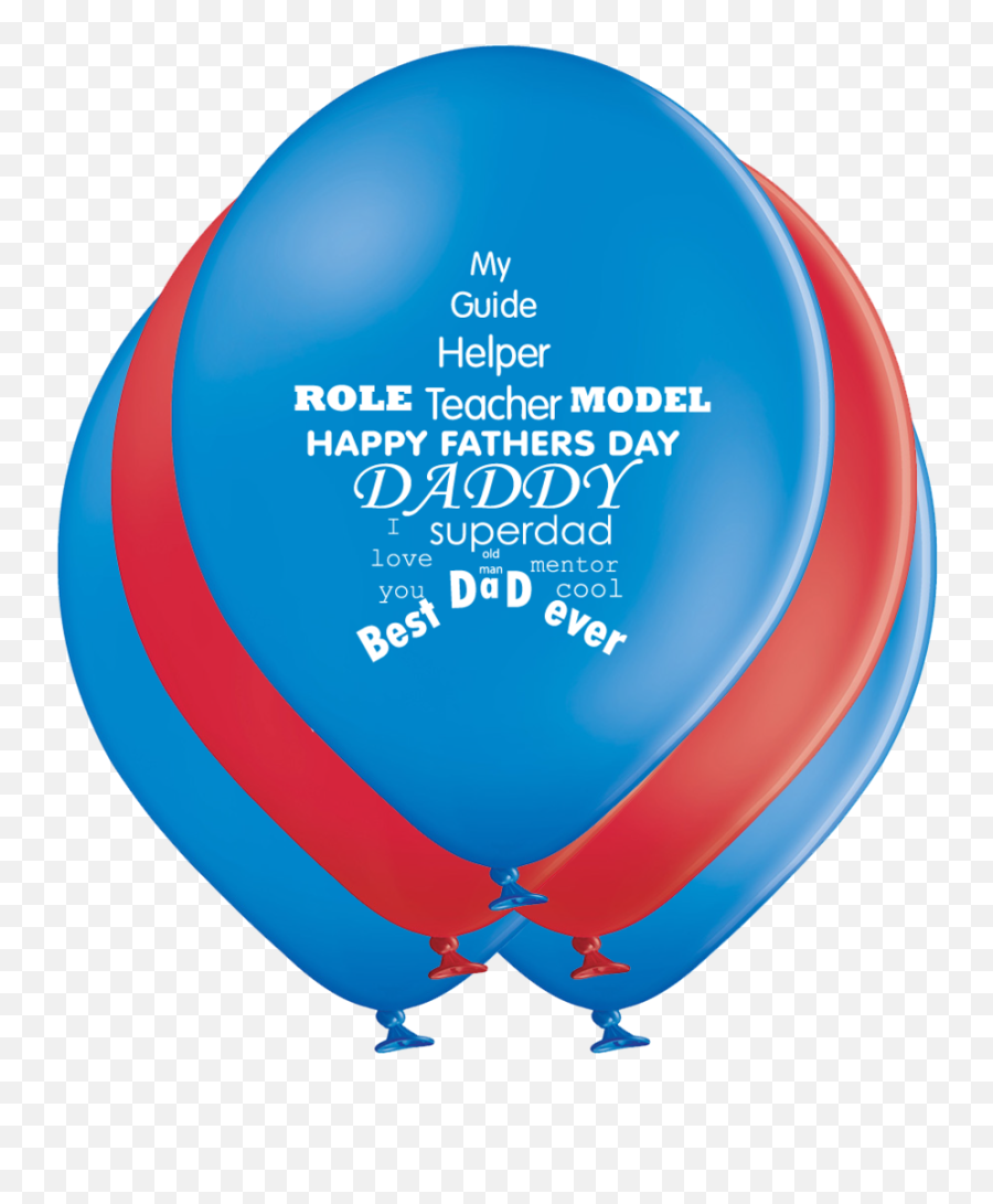 Latex Preprinted Fatheru0027s Day Balloons 12 - Balloon Emoji,Fathers Day Emoji