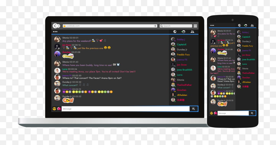 Blab Ws Pro - Realtime Group Chat For Websites Integration Technology Applications Emoji,Moto G Emoji