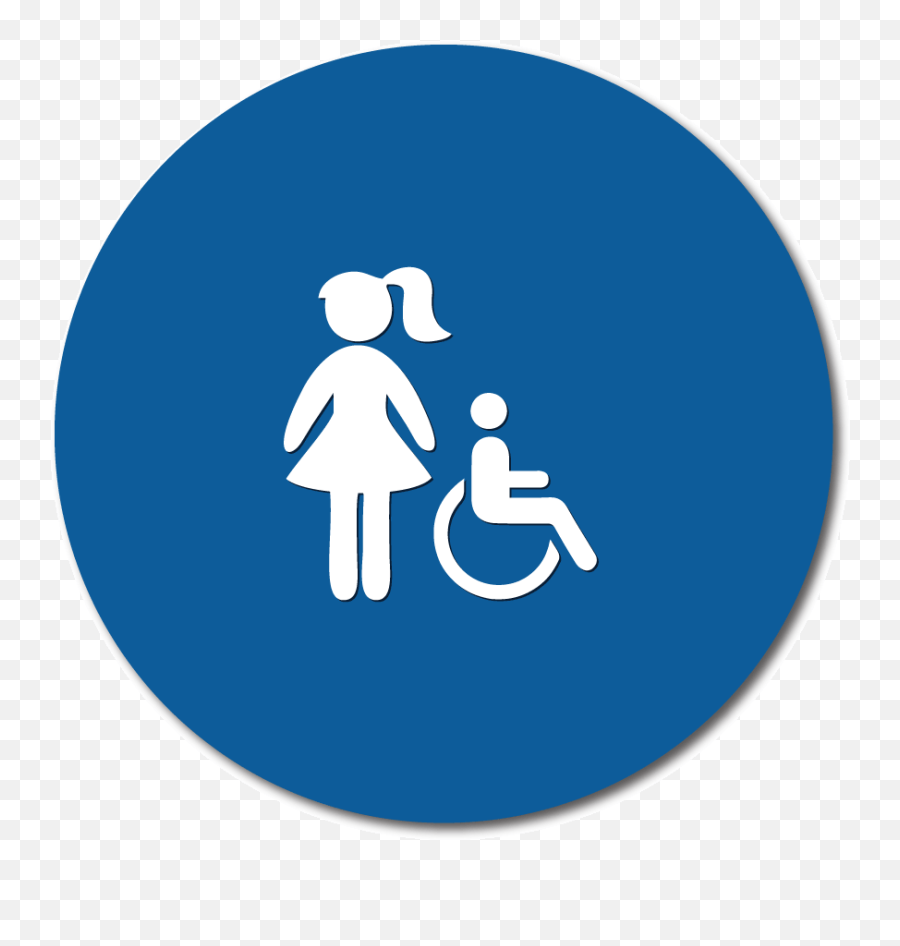 Title 24 Girl S Restroom Door Signs - Circle Emoji,Emoji Bathroom Signs
