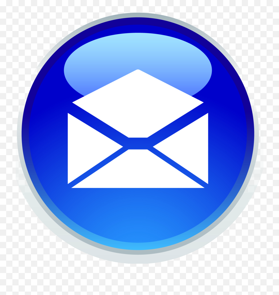 Mail Clipart Email Mail Email - Blue Transparent Background Phone Icon Emoji,Emoticon Animate Per Email