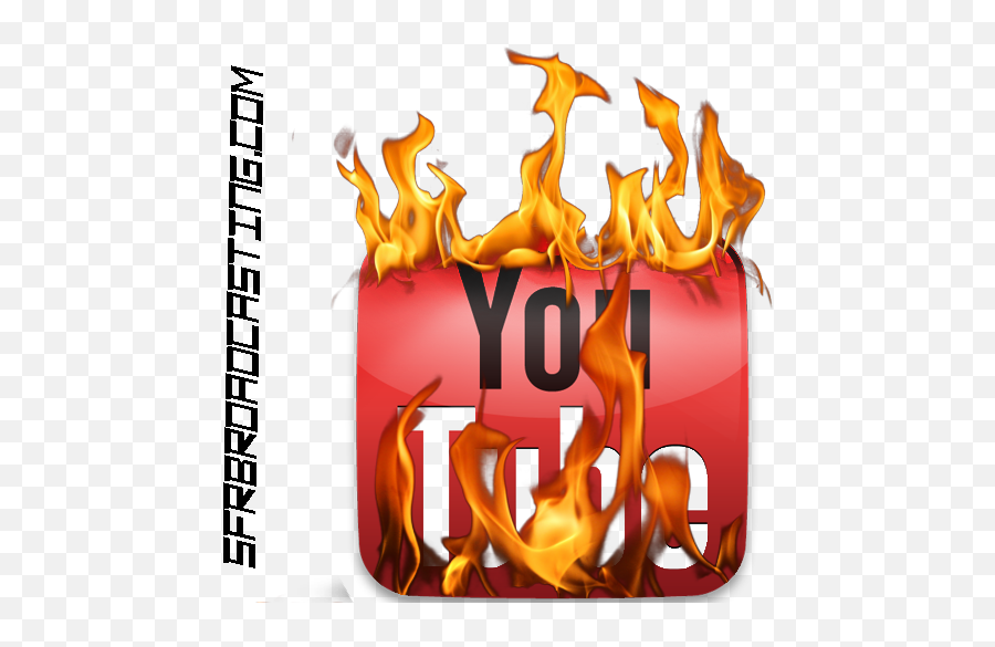 On Fire Youtube Logo Psd Official Psds - Flames Png Emoji,Youtube Logo Emoji