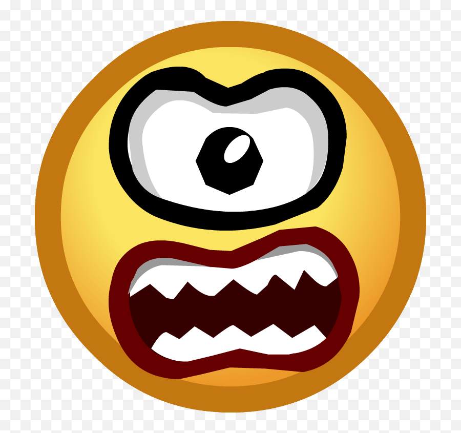 Download Hd Scare Emoticon - Emoticons Do Club Penguin Emoticon Emoji,Scary Emoji
