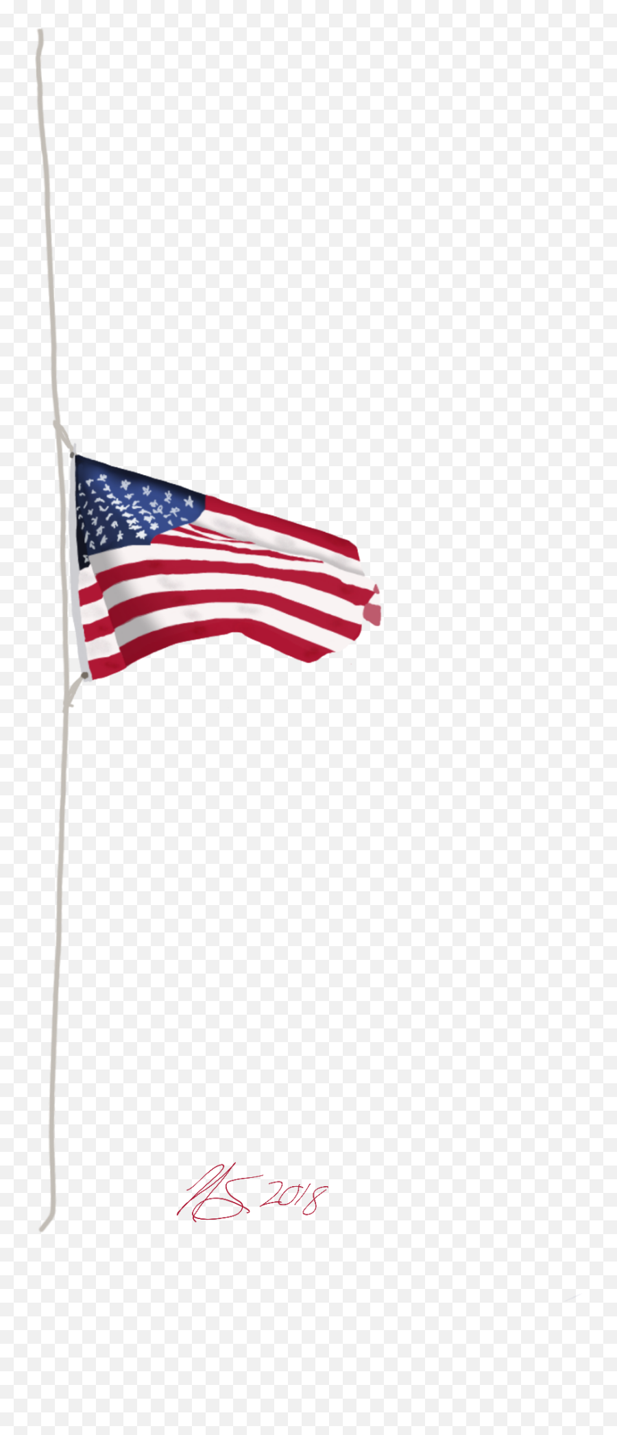 Flag American Sticker - Flagpole Emoji,Text Emojis Youtube American Flag