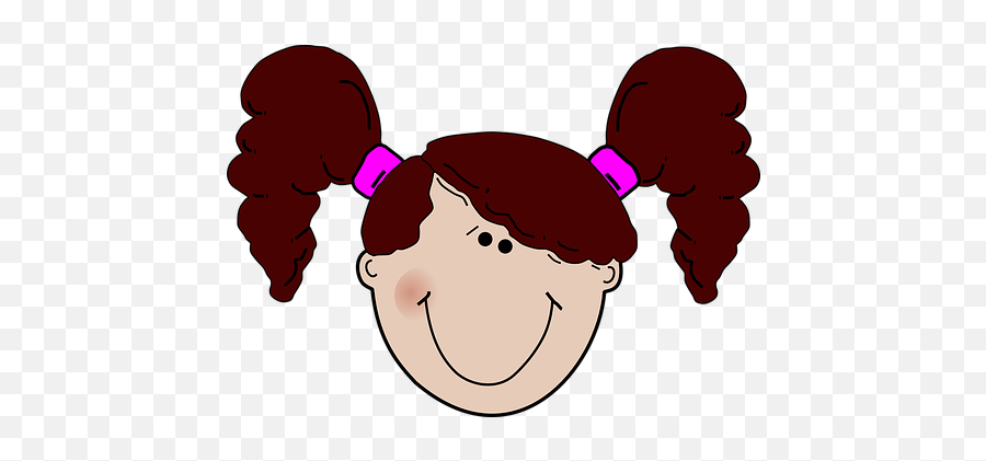 80 Free Brown Haired U0026 Hair Vectors - Pixabay Girl Head Clipart Png Emoji,Free Small People Vectars Show Emotions Have Large Heads