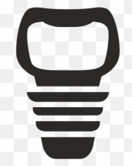 Vector Image For Logotype By Keywords Dental Care Implant - Compact Fluorescent Lamp Emoji,Emoticon Meanings Teeth Showing Iphone