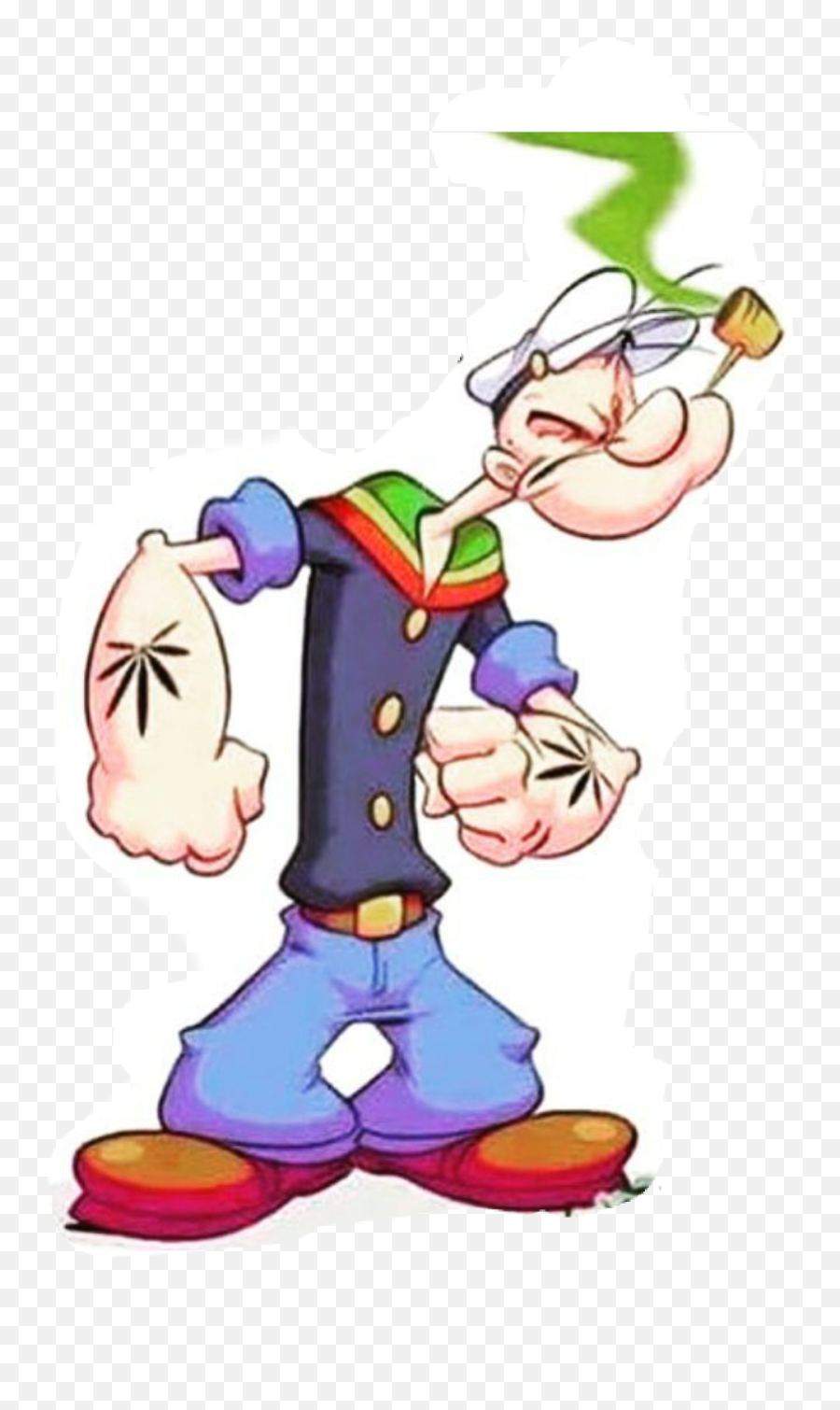 Mr Popeye Sticker - Popeye The Sailor Man Cartoon Emoji,Popeye Emoji