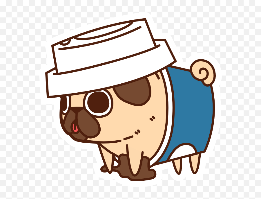 Pin - Transparent Kawaii Pug Emoji,Puglie Pug Emojis