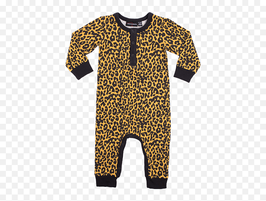 Kid Baby Ls Leopard Skin Playsuit - Yayoi Kusama Emoji,Wearing Emotions On Your Sleeve