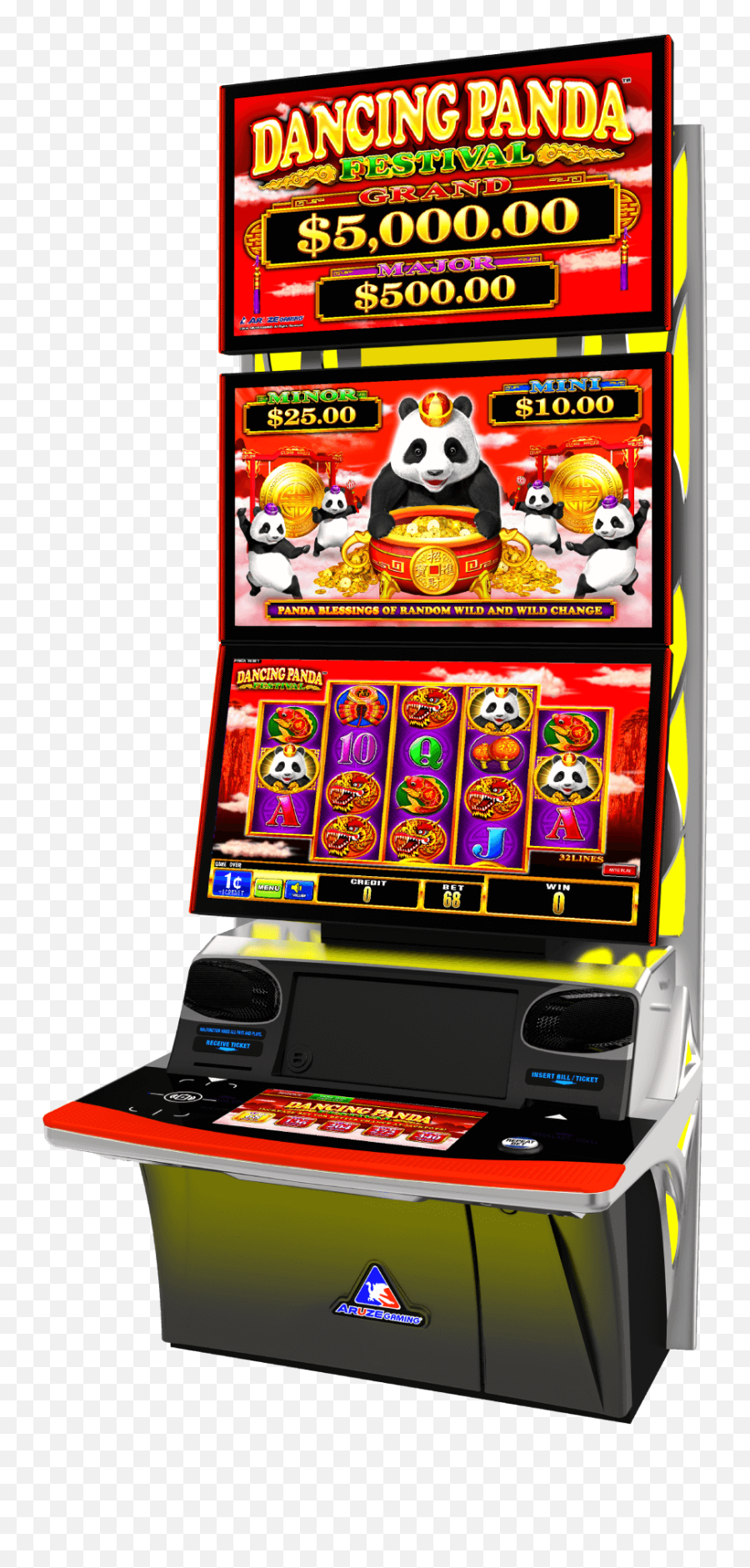 Dancing Panda Festival - Aruze Gaming Dancing Panda Slot Machine Emoji,Dancing & Singing Emoticon