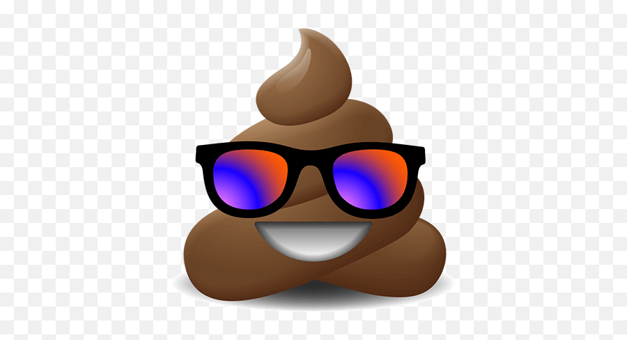 Poop Emoji Stickers Messages Sticker - 11 Poop Emoji With Poop Emoji With Sunglasses,Cool Shades Emoji