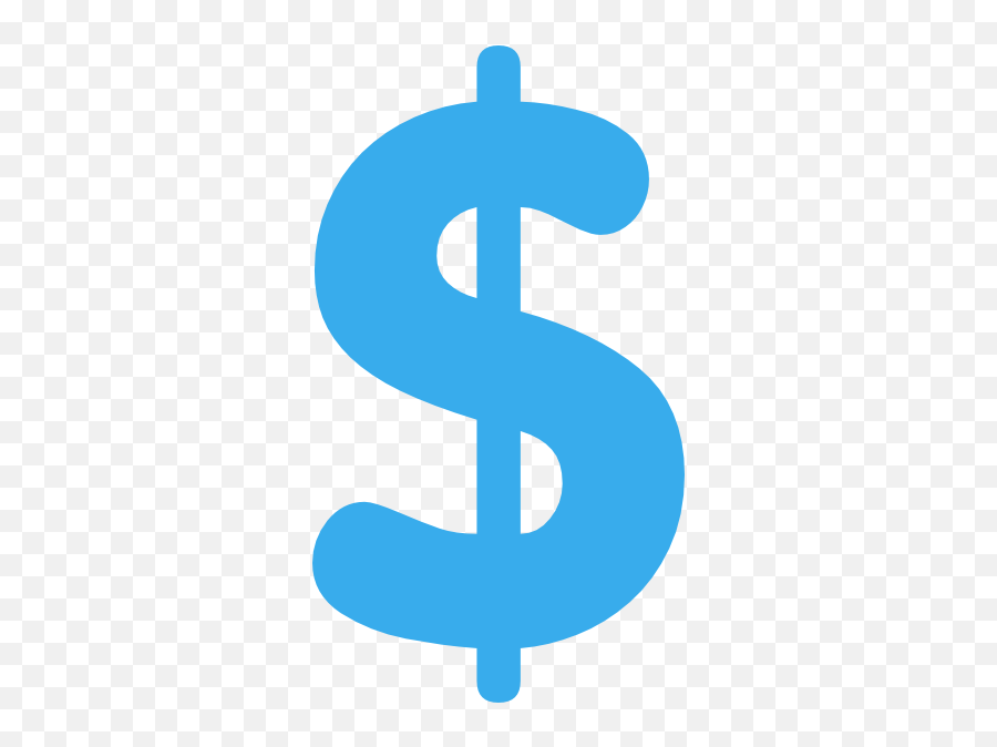 Blue Dollar Sign Clipart Kid - Blue Dollar Sign Clipart Emoji,Emoticon Dolar Png