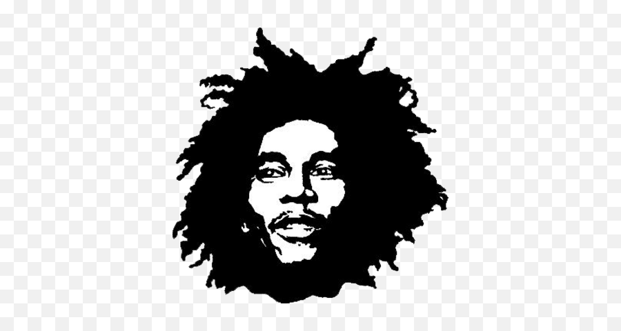 Bob Marley - Bob Marley Black And White Emoji,Bob Marley Emoji