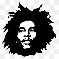 Bob Marley - Bob Marley Black And White Emoji,Bob Marley Emoji