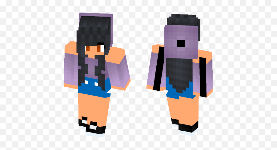 Download Aphmau In Paris Minecraft Skin - Minecraft Ponytail Girl Skin Emoji,Aphmau Emotion Skins