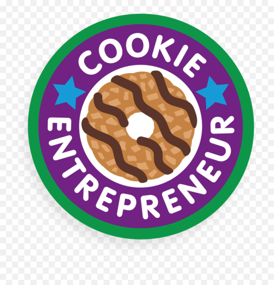 2021 Samoa Cookie Entrepreneur Patch - Girl Scouts Of Silver Cookie Entrepreneur Patch Emoji,Girlscout Emoticon