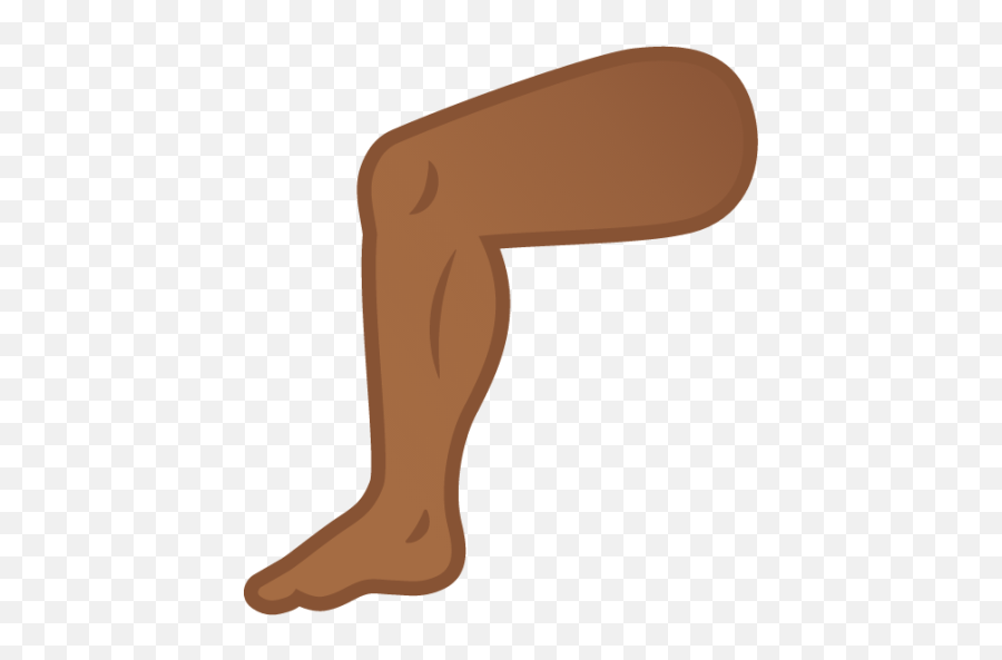 Leg Medium - Dark Skin Tone Emoji Download For Free U2013 Iconduck Pierna Emoji,Arms Folded Emoji How To Get
