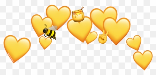 Yellow Heart Emoji - Yellow Transparent Heart Emoji,Streak Emoji Meanings