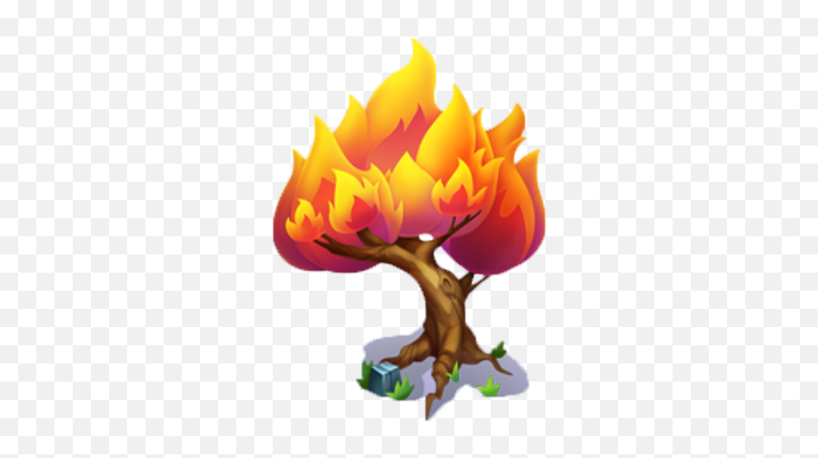Download Hd Flame Tree - Fantasy Tree Png Transparent Fantasy Fire Tree Emoji,Cartoon Transparent Background Fire Flame Emoji