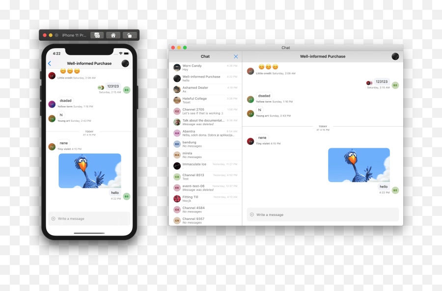 What Are Chat Ui Components Emoji,Developer Rendering Message With Text And Emojis