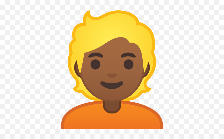 Person Medium - Dark Skin Tone Blond Hair Emoji,Emojis Person'