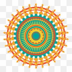 Mandala Geometric Design Pattern Orange Drawing Free Image Emoji,Emotion Mandala Dbt