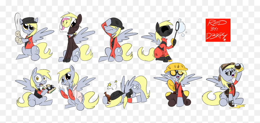 169561 - Safe Artistd3rpy Derpibooru Import Derpy Hooves Emoji,Tf2 Arsonist's Emotions