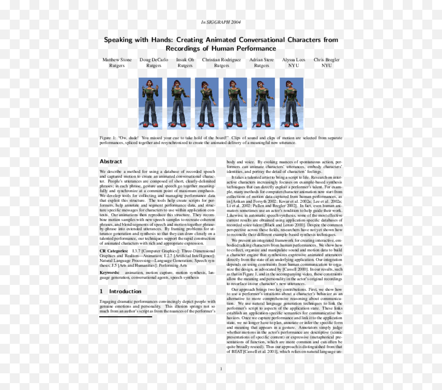 Human Motion Synthesis Research Papers - Academiaedu Emoji,Stone Textrues To Represent Emotion