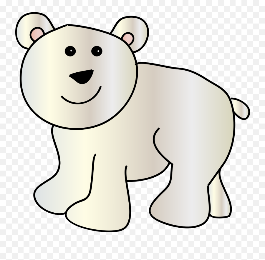 Clipart Polar Bear - Clipartix Polar Bears Clip Art Emoji,Bear And Hot Emoji