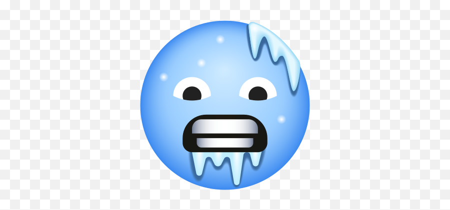 Cold Face Icon - Cold Face Emoji,Emoji Face