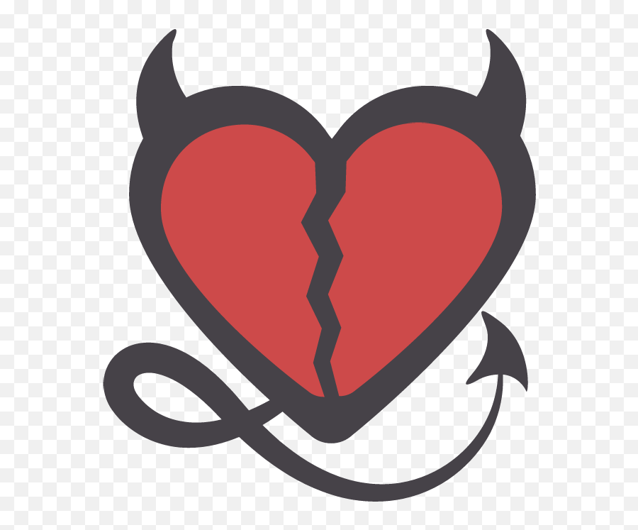 The Heartbreak Kid - Heart Devil Png Transparent Full Size Emoji,Hearr Break Emoji
