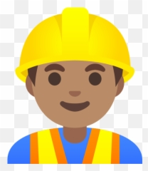 U200d Man With Workmanu0027s Helmet And Medium Skin Tone Emoji,Medium Skin Tone Emoji