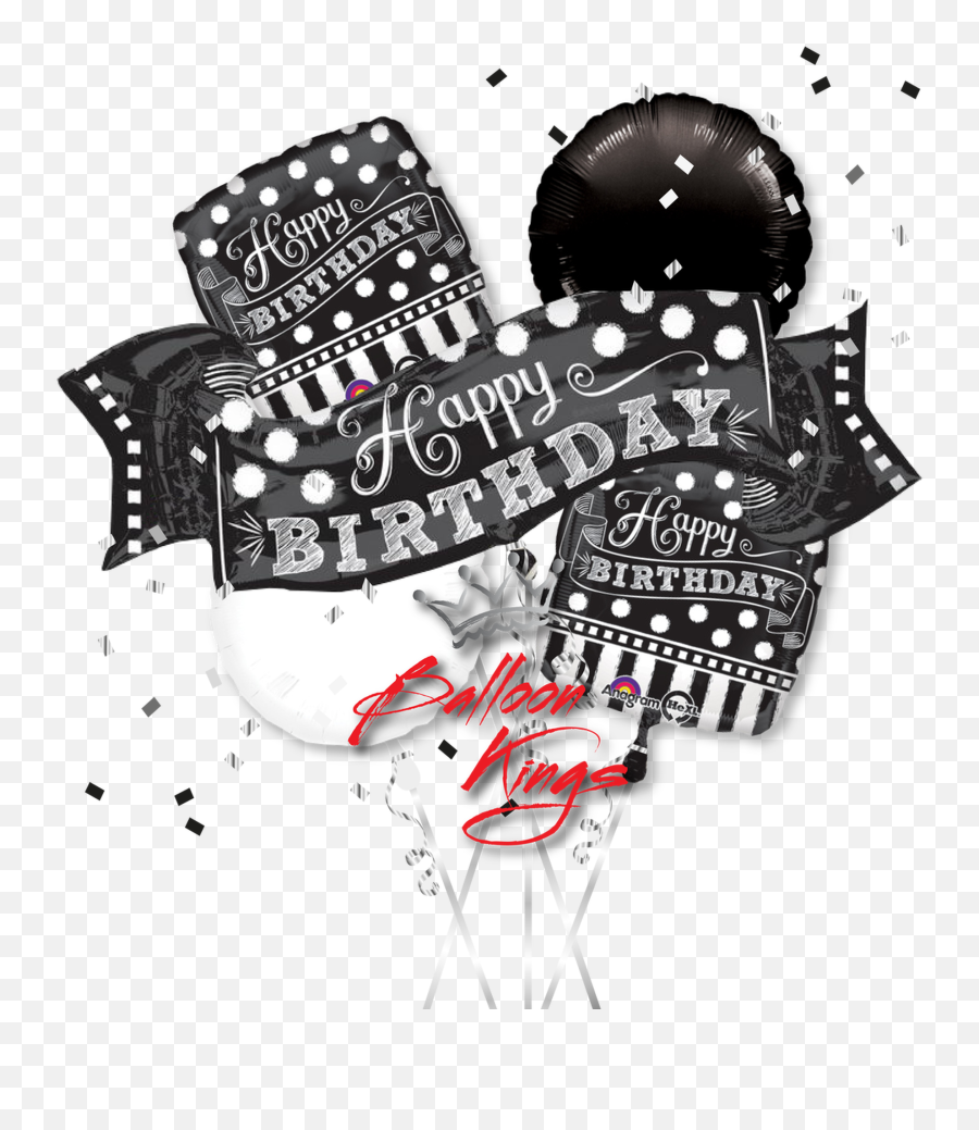 Happy Birthday Chalkboard Banner - Happy Birtyday Transparent Banner Emoji,Chalkboard Emoji