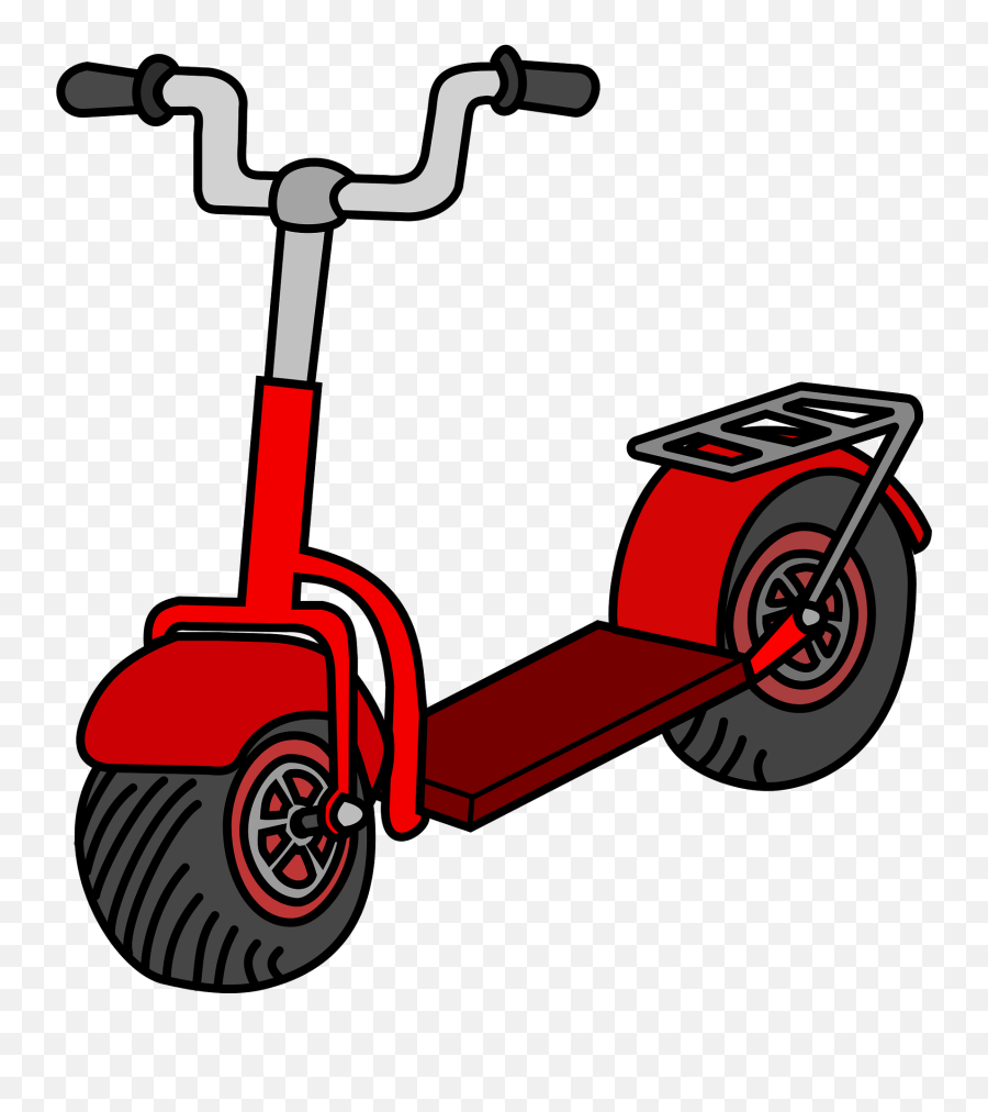 Red Kick Scouter Clipart - Scooter Clipart Emoji,Segway Emoji