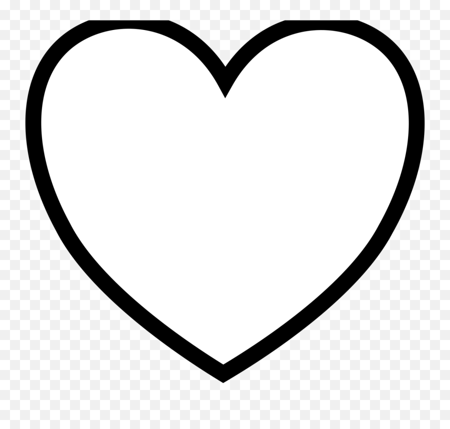 White Png Clipart - White Heart Clipart Emoji,Heart Emoji Coloring Pages Black And White