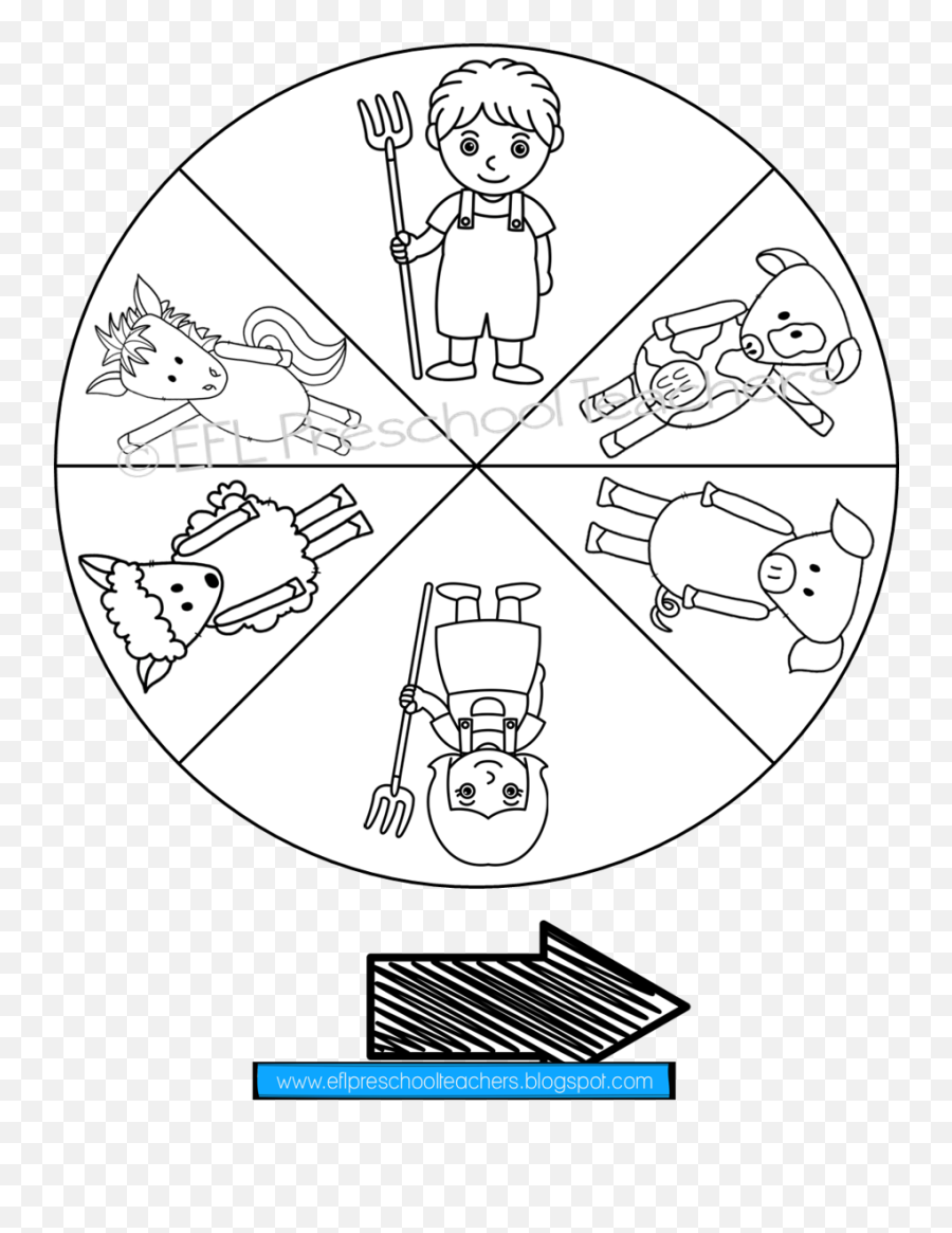 Esl Arm Animals Worksheet The Farmers Wheel Teacher What - Dot Emoji,Emotion Wheel Worksheet