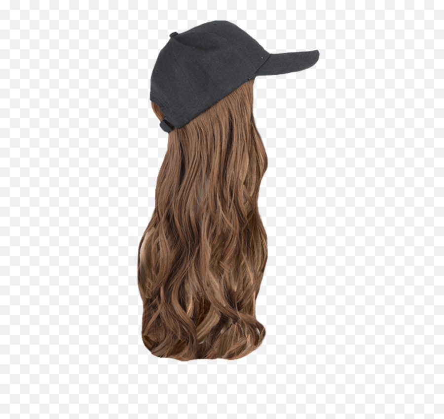 Wig Hair Brownhair Sticker - Hair Design Emoji,Wavy Emoji Hat